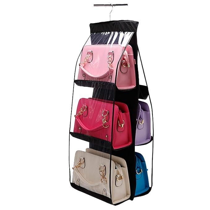 Hanging Handbag Organizer Storage Bag Wardrobe Closet for Purse, Clutch Pack of 2
